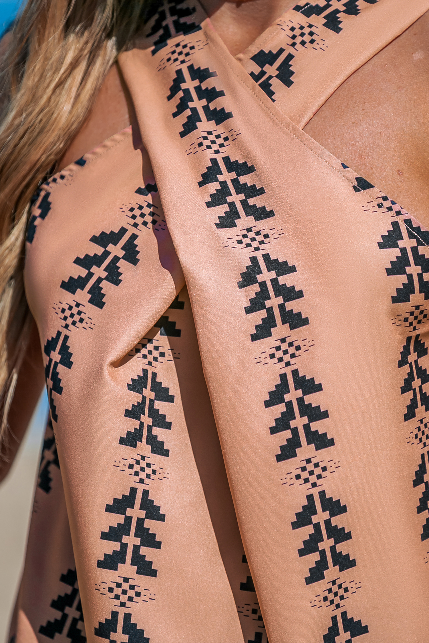Débardeur à col croisé sans manches boho