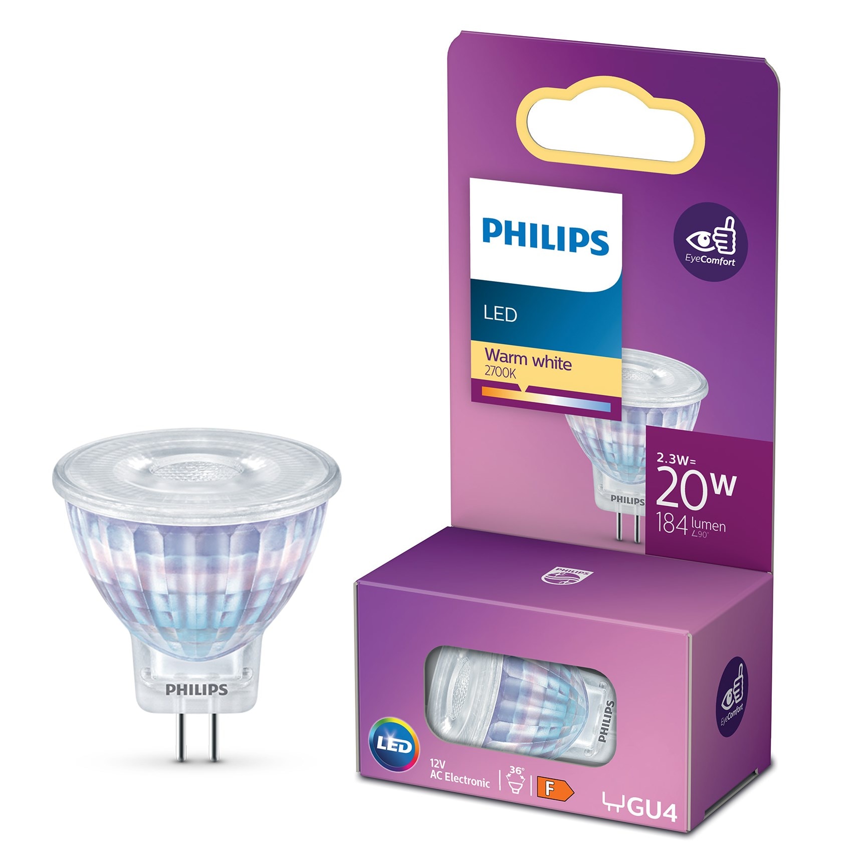 Philips LED-pære GU4 184 lm