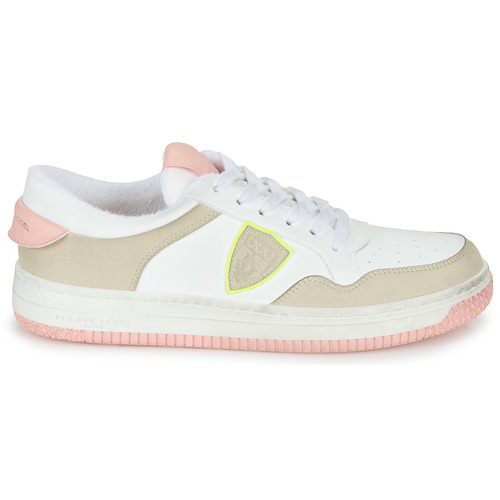 Philippe Model - LYON LOW WOMAN Blanco / Rosa / Amarillo / Fluo