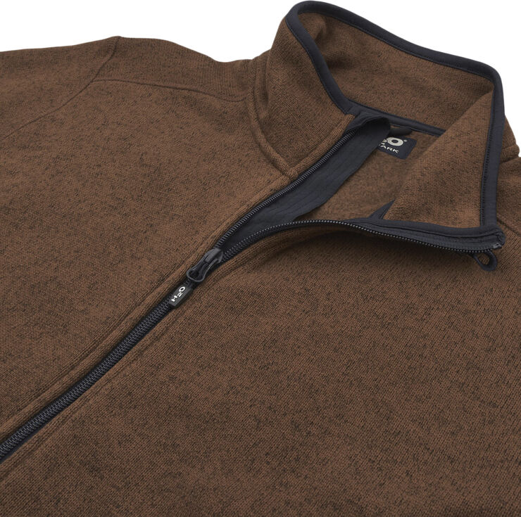H2O Melvin Knit fleecetrøje Brun