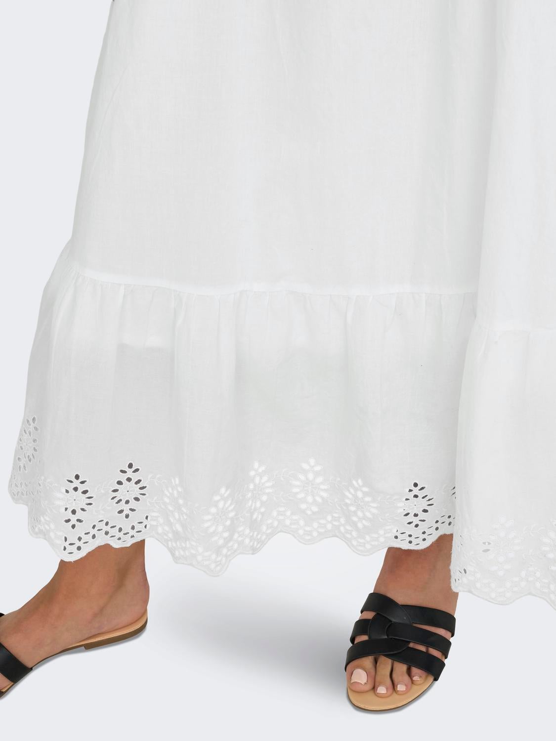 ONLLOU Midikleid Bright White