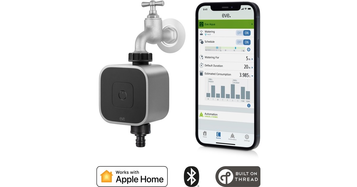 eveAqua Smart Water Controller bewateringsautomaat  (BLE, Thread)