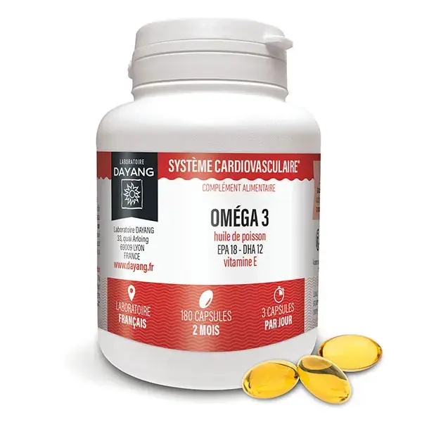 Dayang Ômega 3 EPA18 DHA12 180 cápsulas