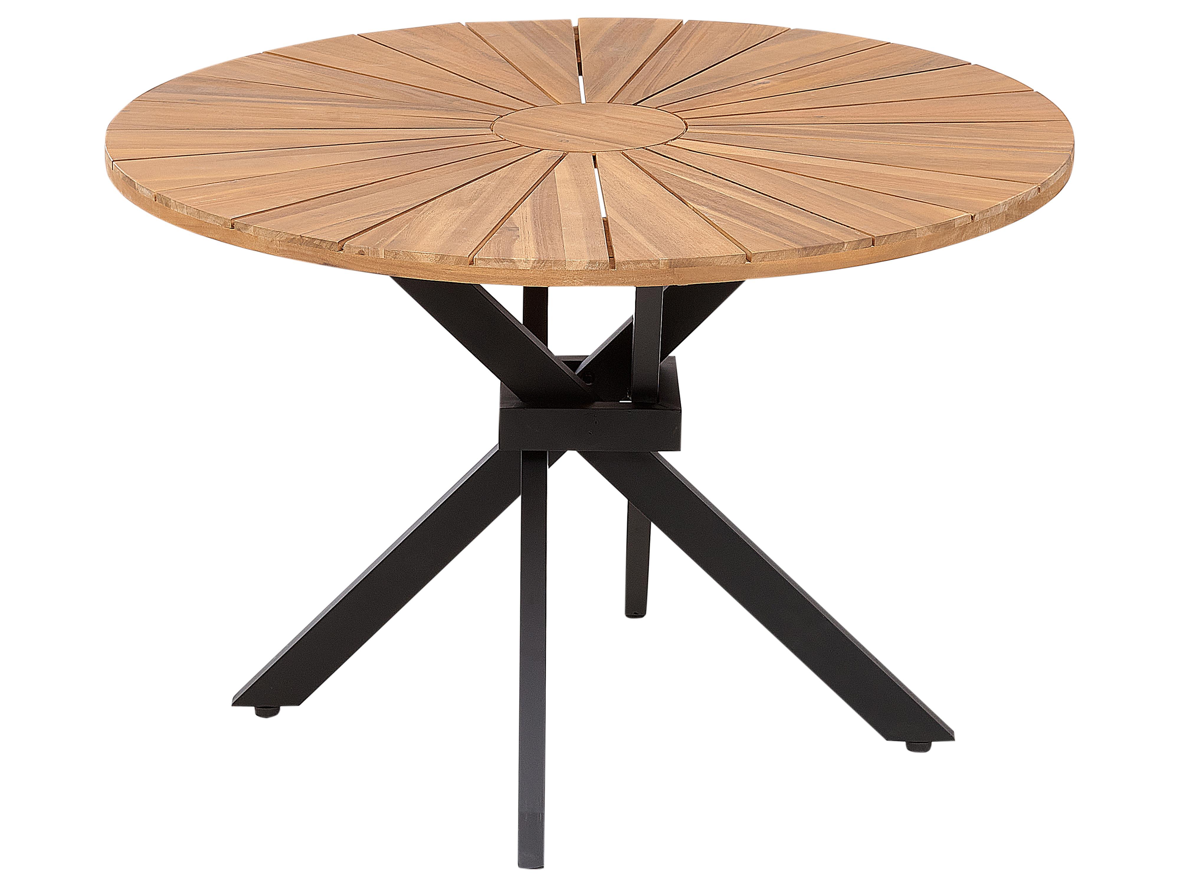 Tuin eettafel CISSONE 110 cm 110 cm Acaciahout Bruin