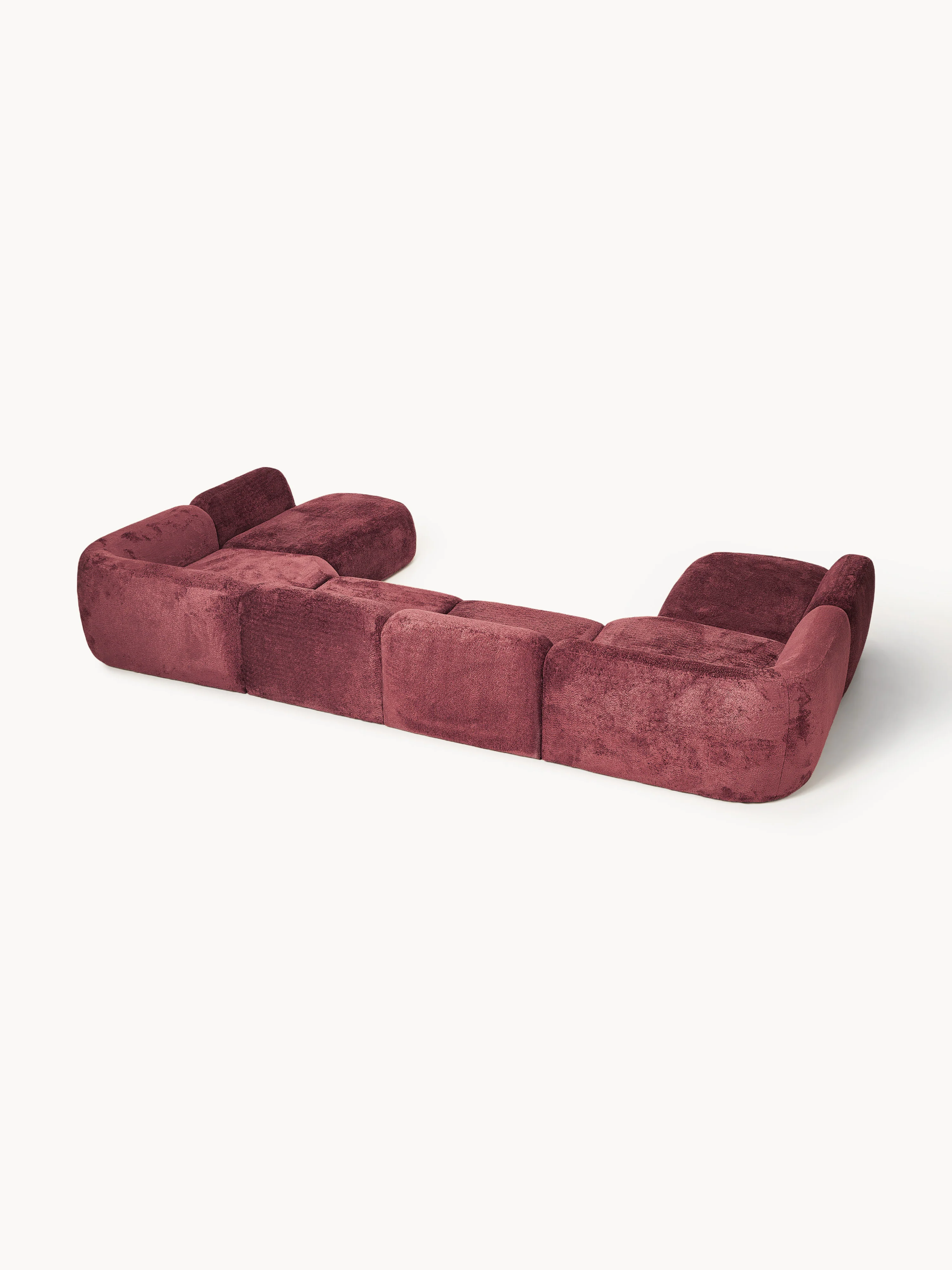 XL modulaire bank Wolke van teddy bouclé