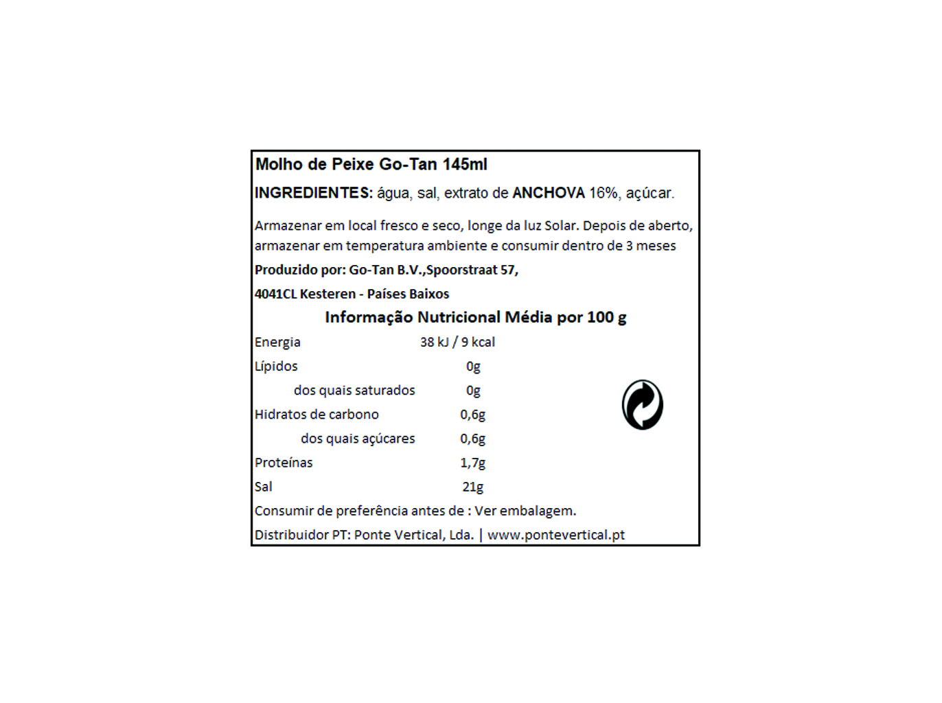 MOLHOS GO TAN PEIXE 145ML