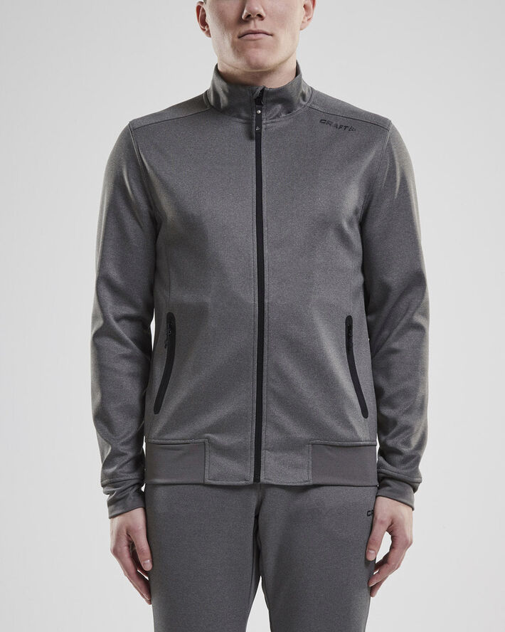 Craft Noble Zip Sweatshirt Grå
