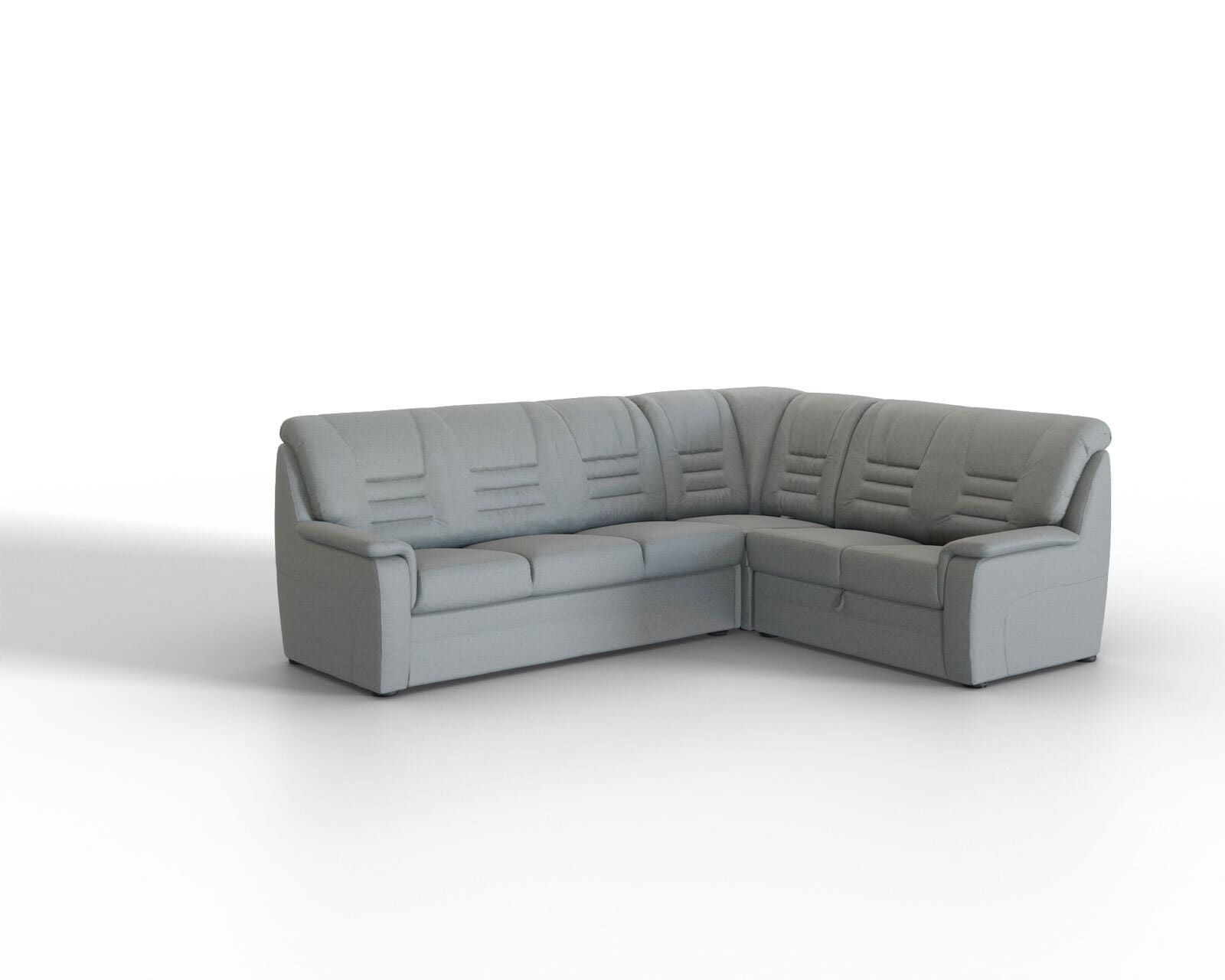 Ecksofa Merlin Lederlook 280x98x222 cm anthrazit