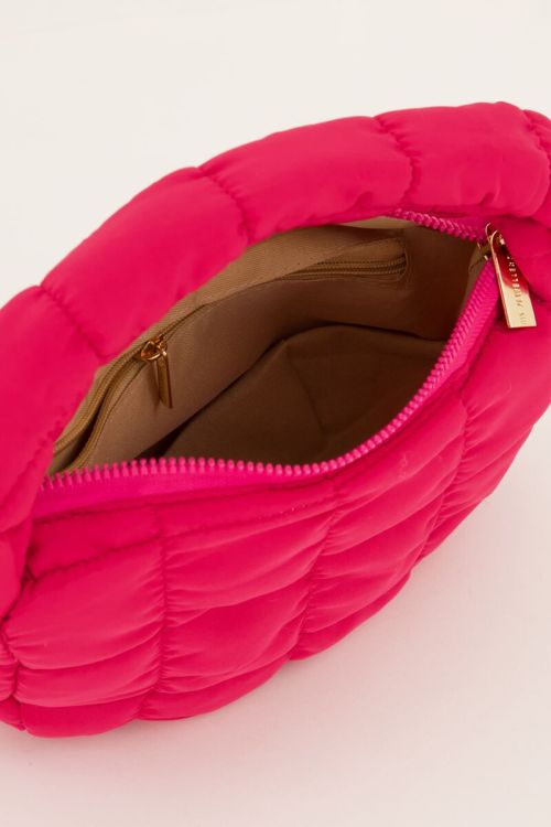 Roze puffer handtas