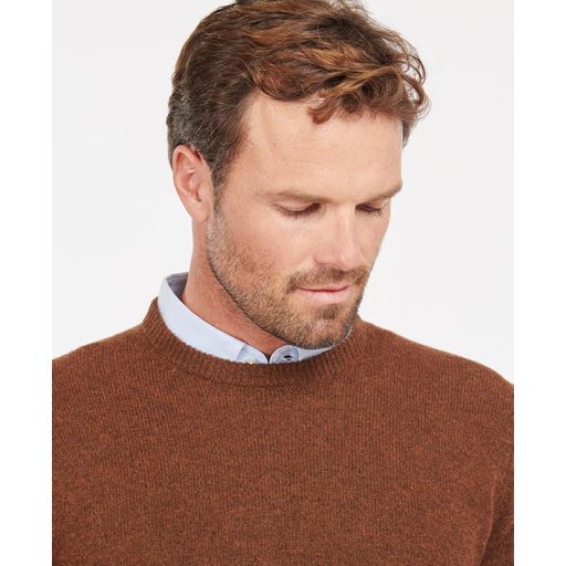 Barbour Essential Patch Crew Striktrøje, Brun, XXL
