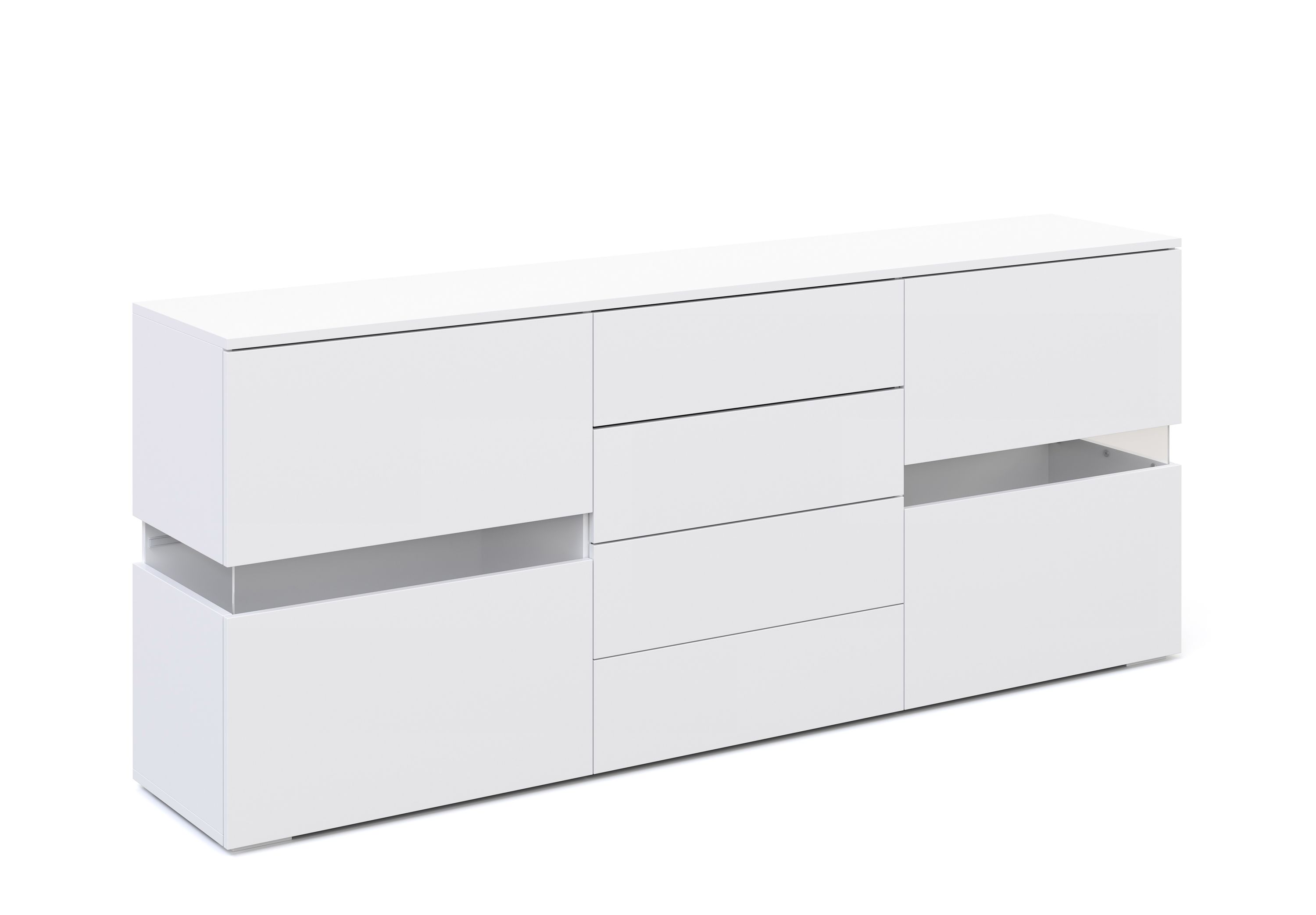 Sideboard LED TANA 177 x 72 cm weiss