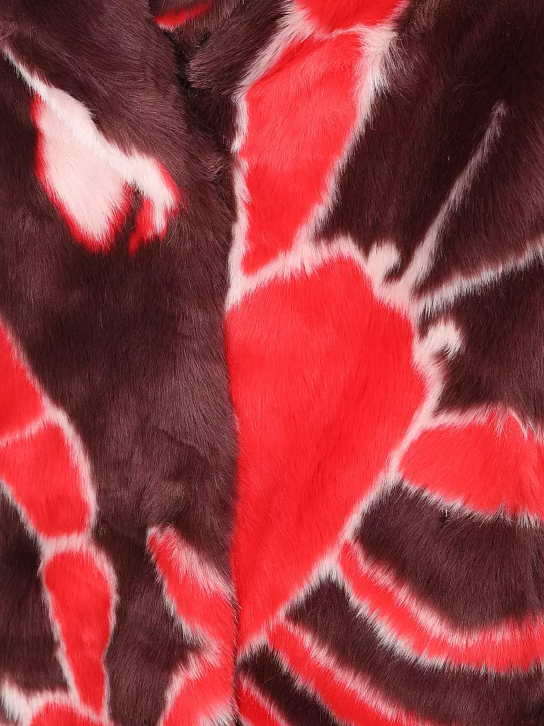 JAKKE Jacke in Felloptik RITA  rot