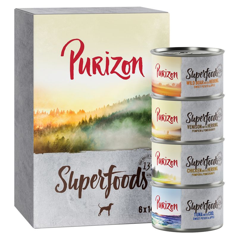 Purizon Superfoods 6 x 140 g ✓ pas cher