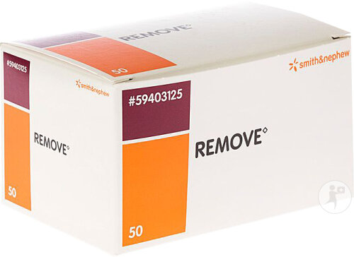Smith&Nephew Remove Lingettes Avec Solvant Pour Adhésifs Médicaux 50 Pièces (59403125)