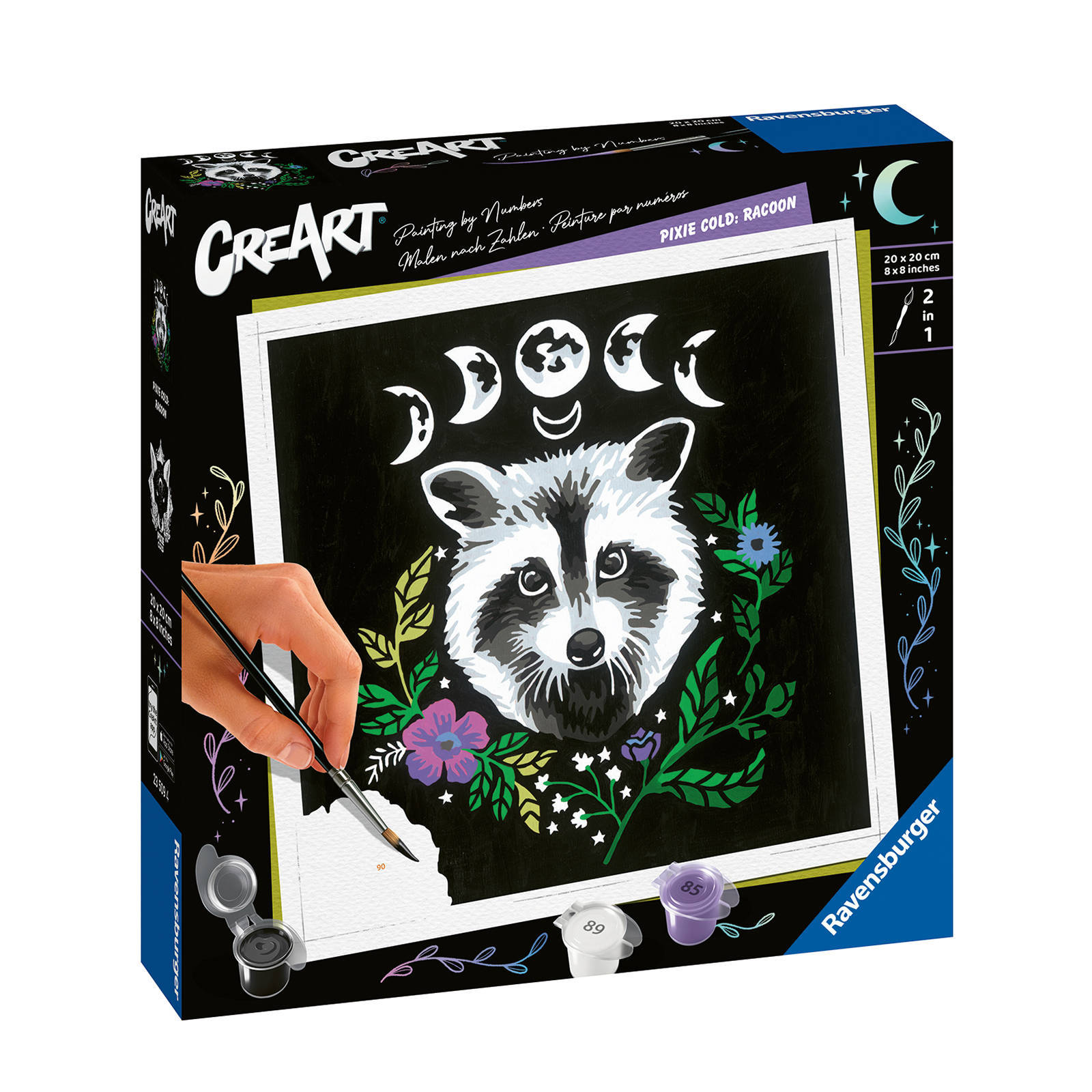 Ravensburger Pixie Cold Edition Raccoon - Schilderen op nummer voor volwassenen