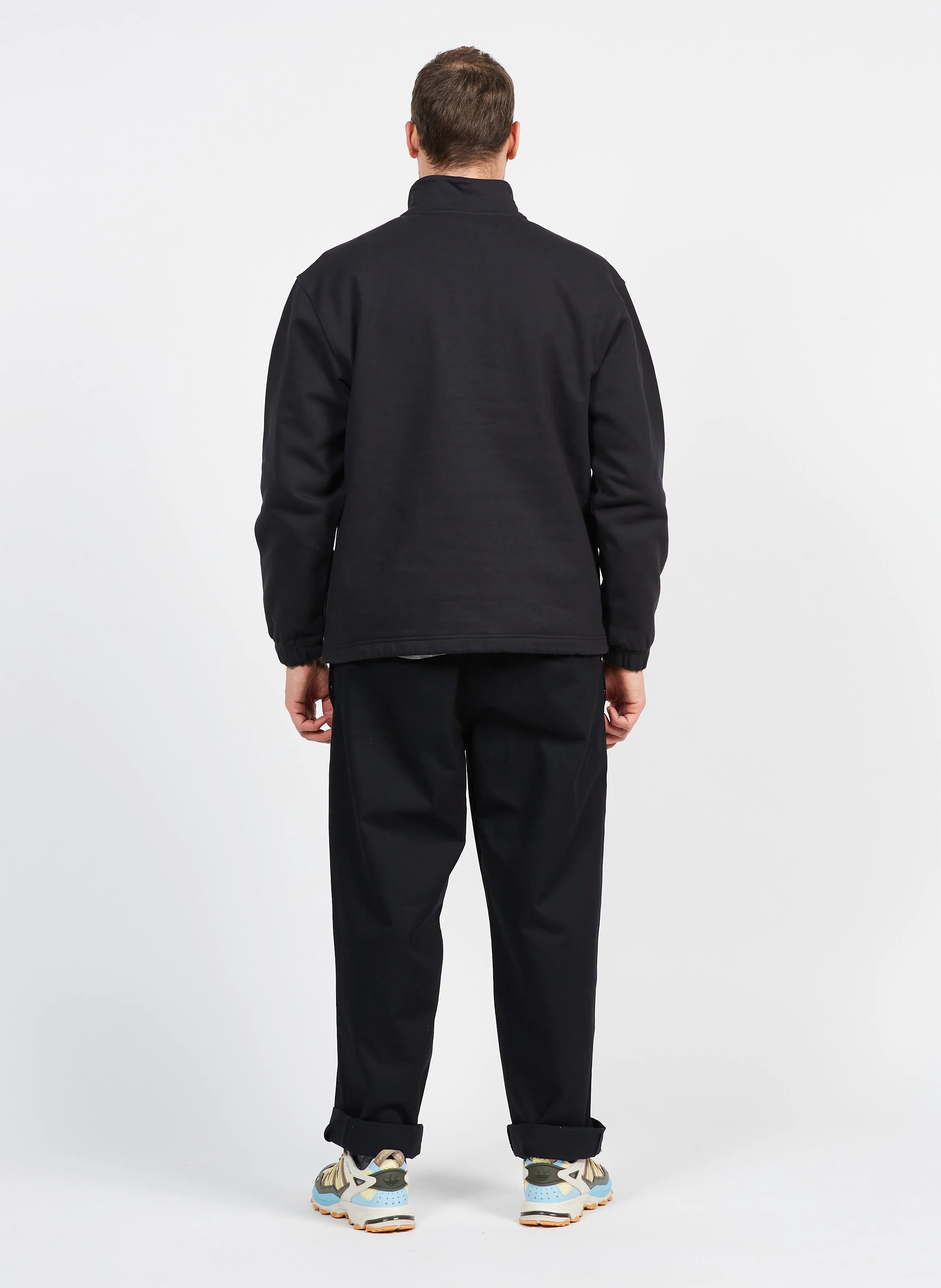 Pantalon large en coton| Noir