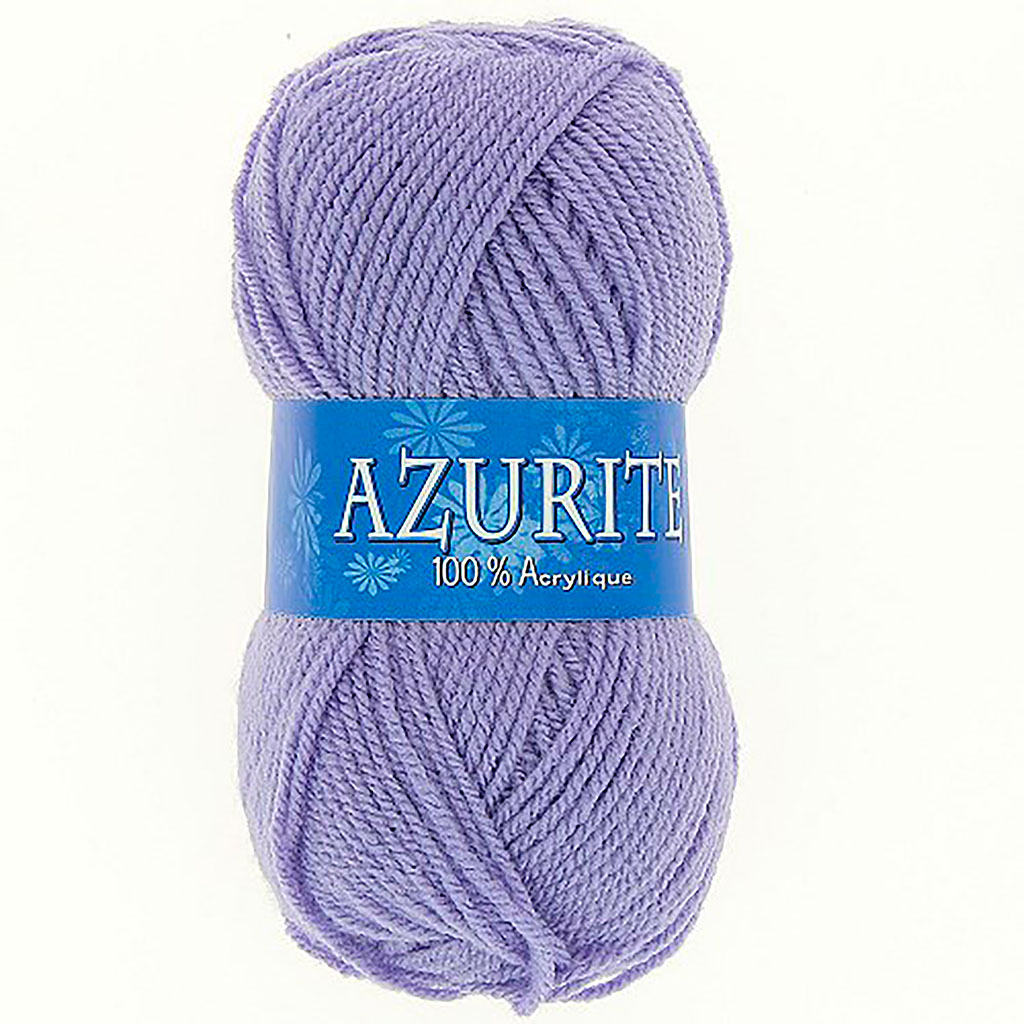 Lot de 10 pelotes de laine AZURITE violettes 50g