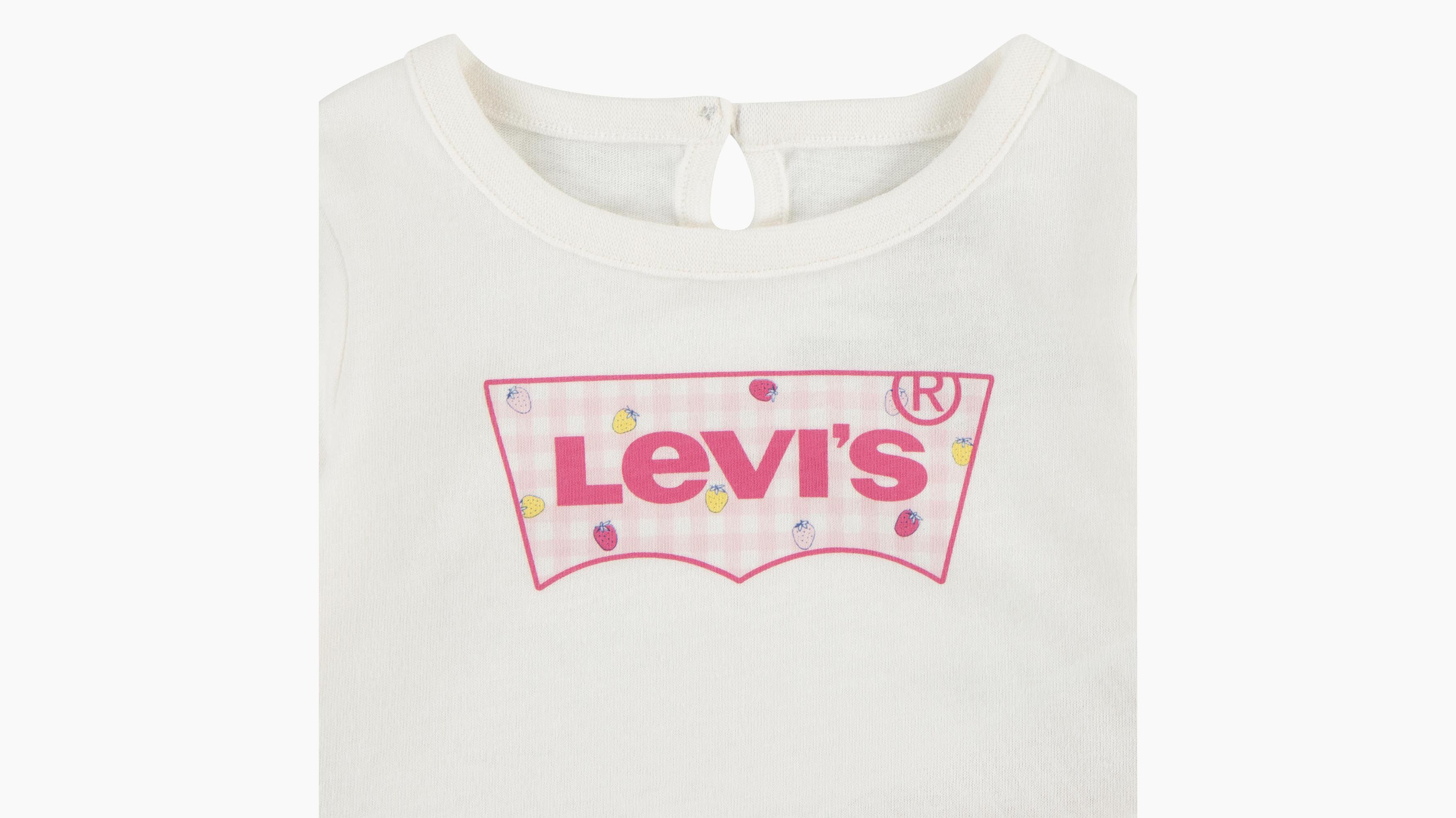 Bébé t-shirt manche longue ourlet plongeant - Sugar Swizzle - Blanc