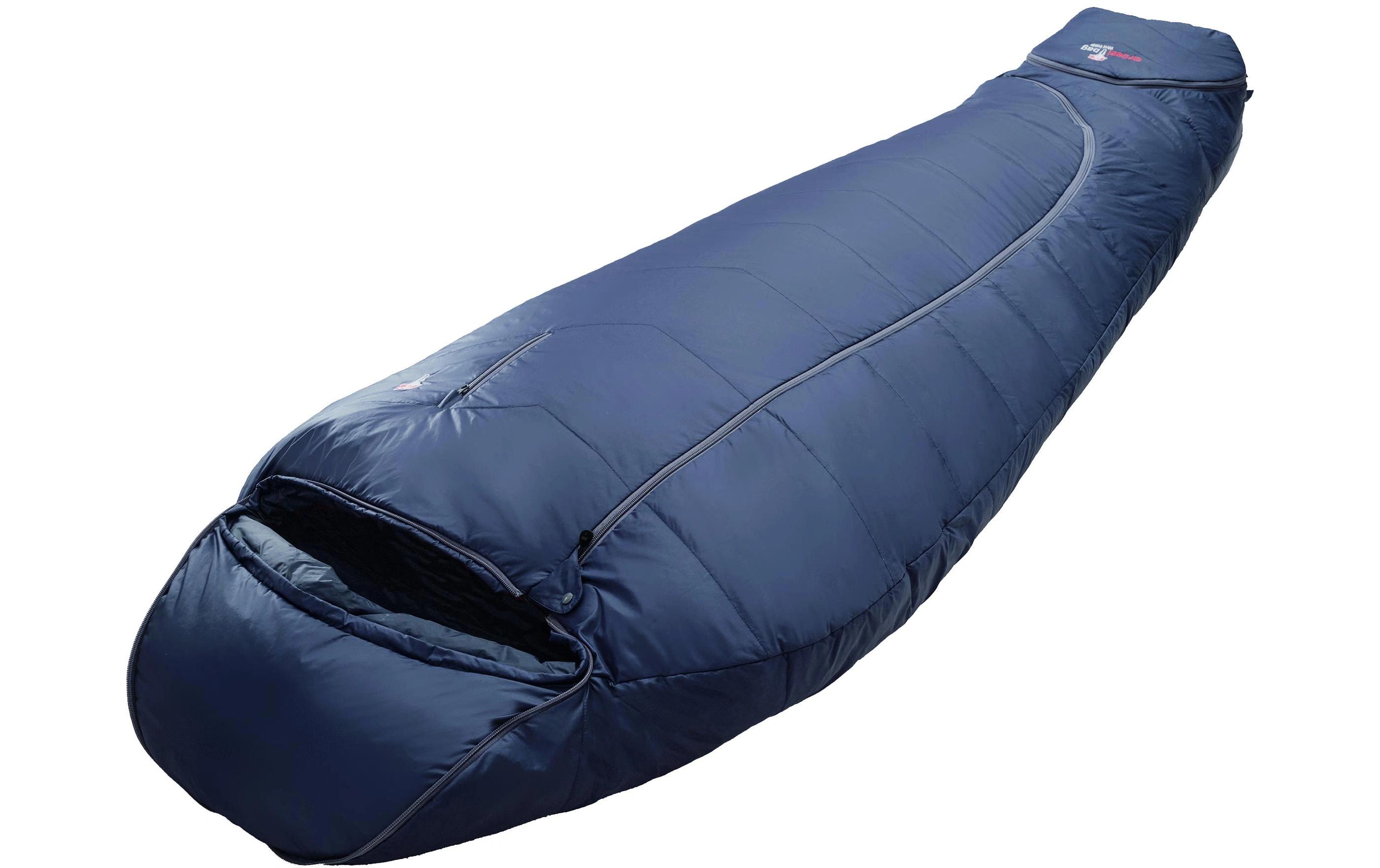 Schlafsack Biopod Wolle Zero Nylon, Night Blue<br>Hochwertiger leichter Schlafsack