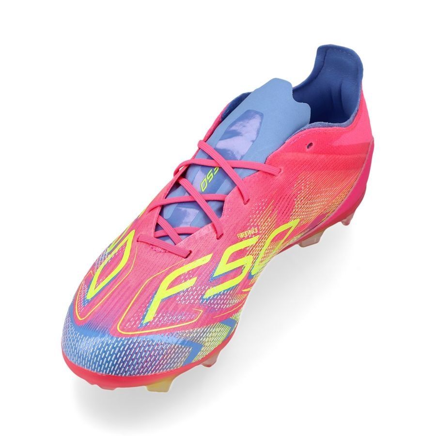 adidas F50 Elite FG Mystic Victory - Lucid Pink/Lucid Lemon/Blue Fusion Enfant