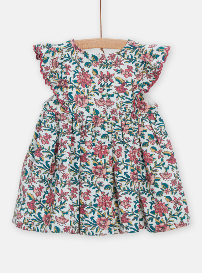 Robe à imprimé fleuri pour bébé fille