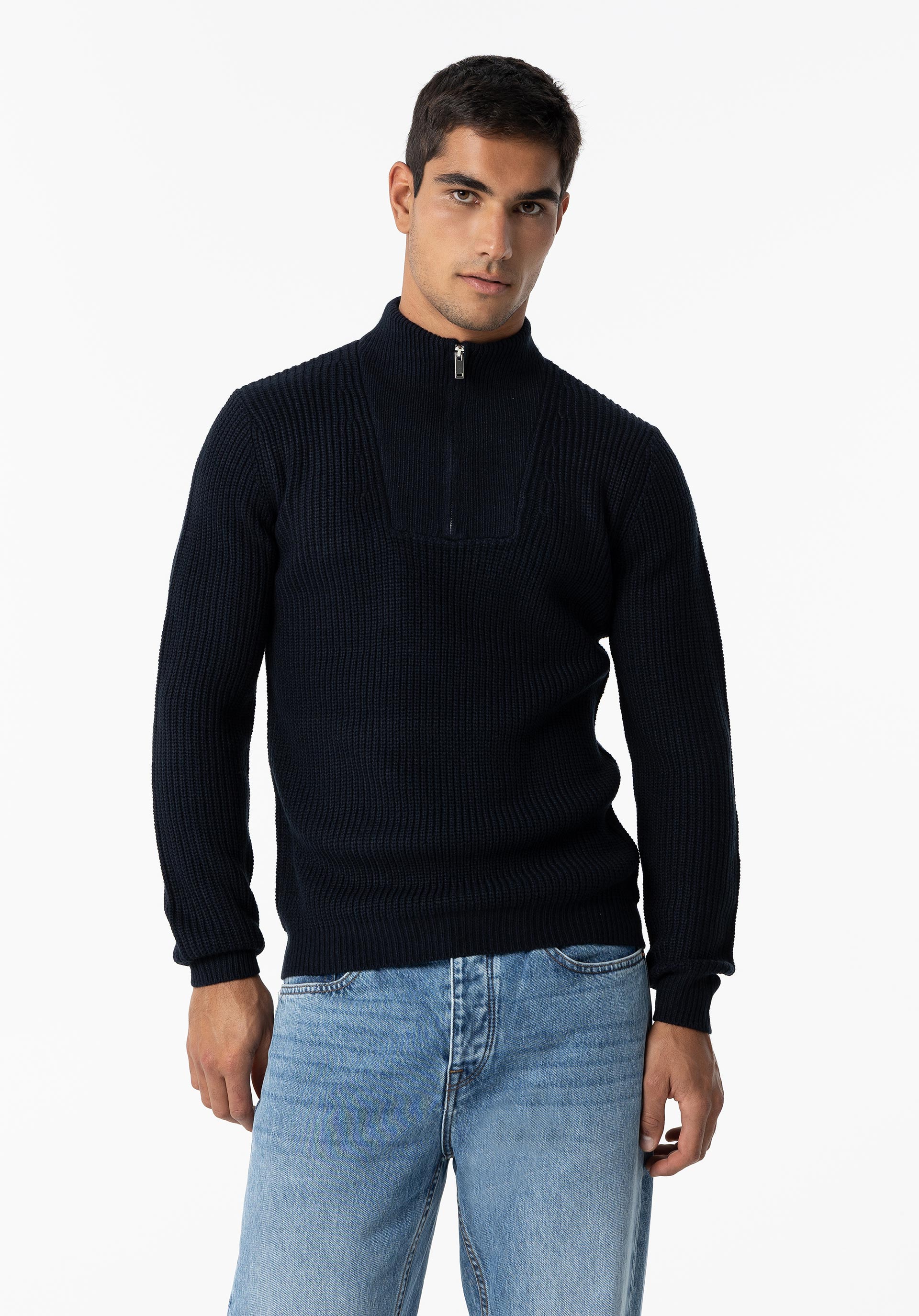 Camisola de Malha com Fecho