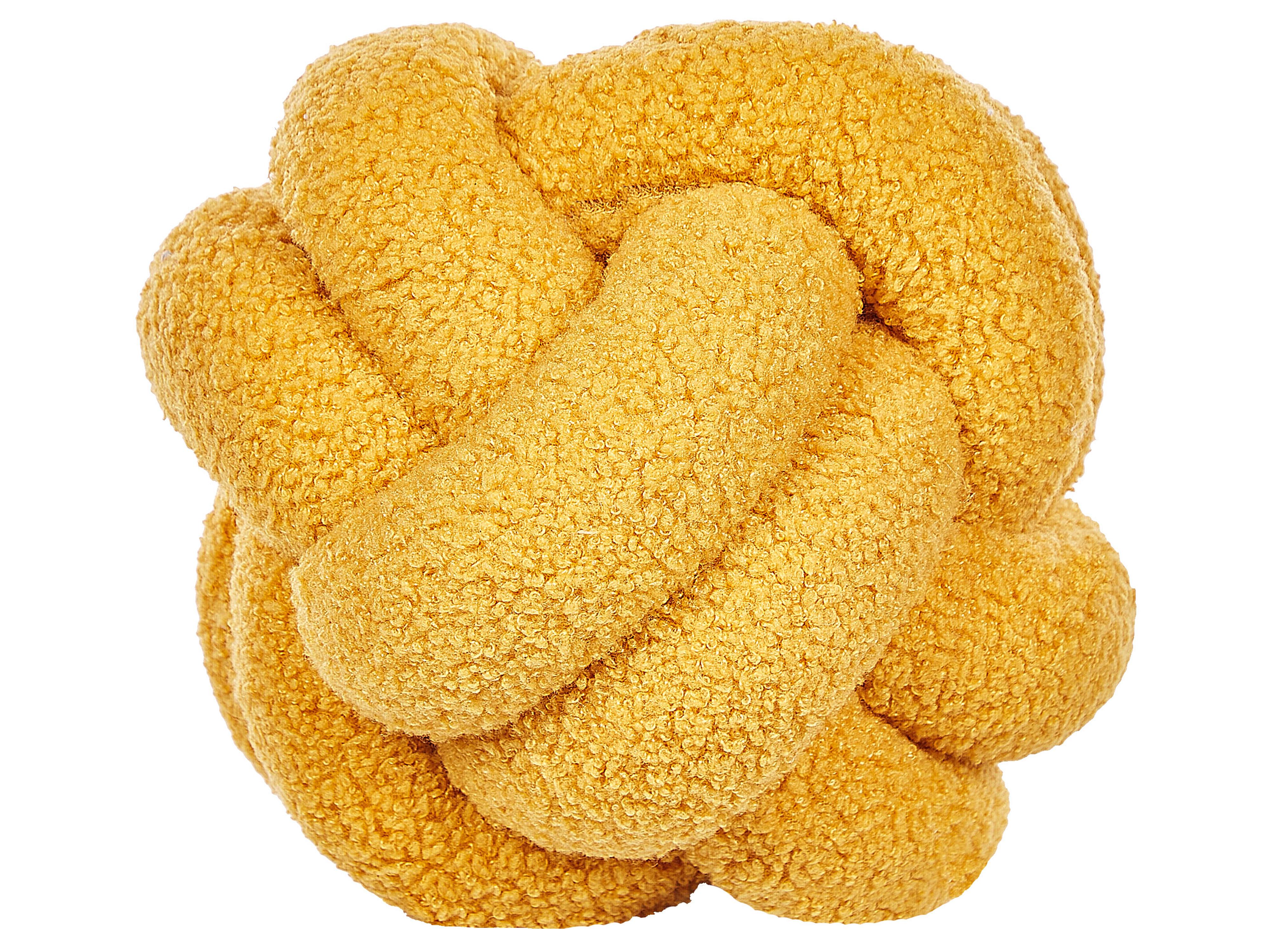 Set van 2 sierkussens MALNI Bouclé 19 x 19 cm Mosterdgeel effen