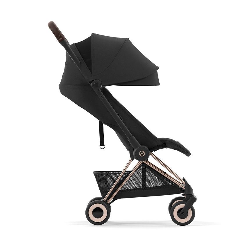 Poussette ultra-compacte Coya rosegold/sepia black - Ecru