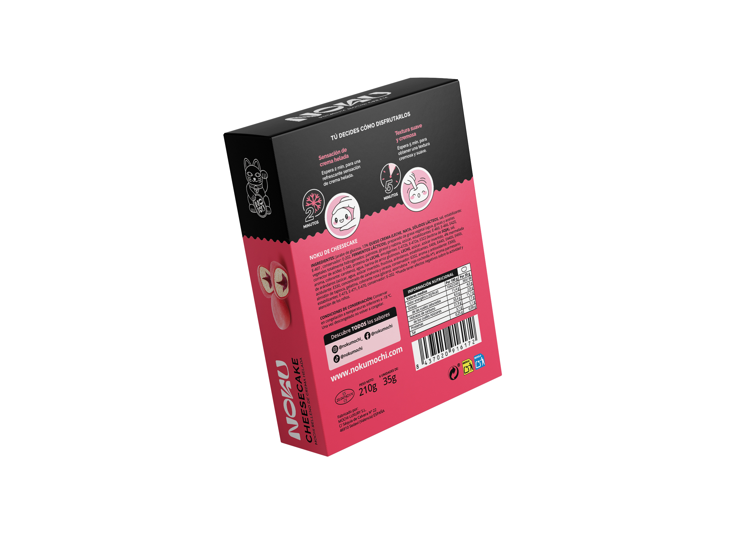 GELADO MOCHI NOKU CHEESECAKE 210G (6UN)