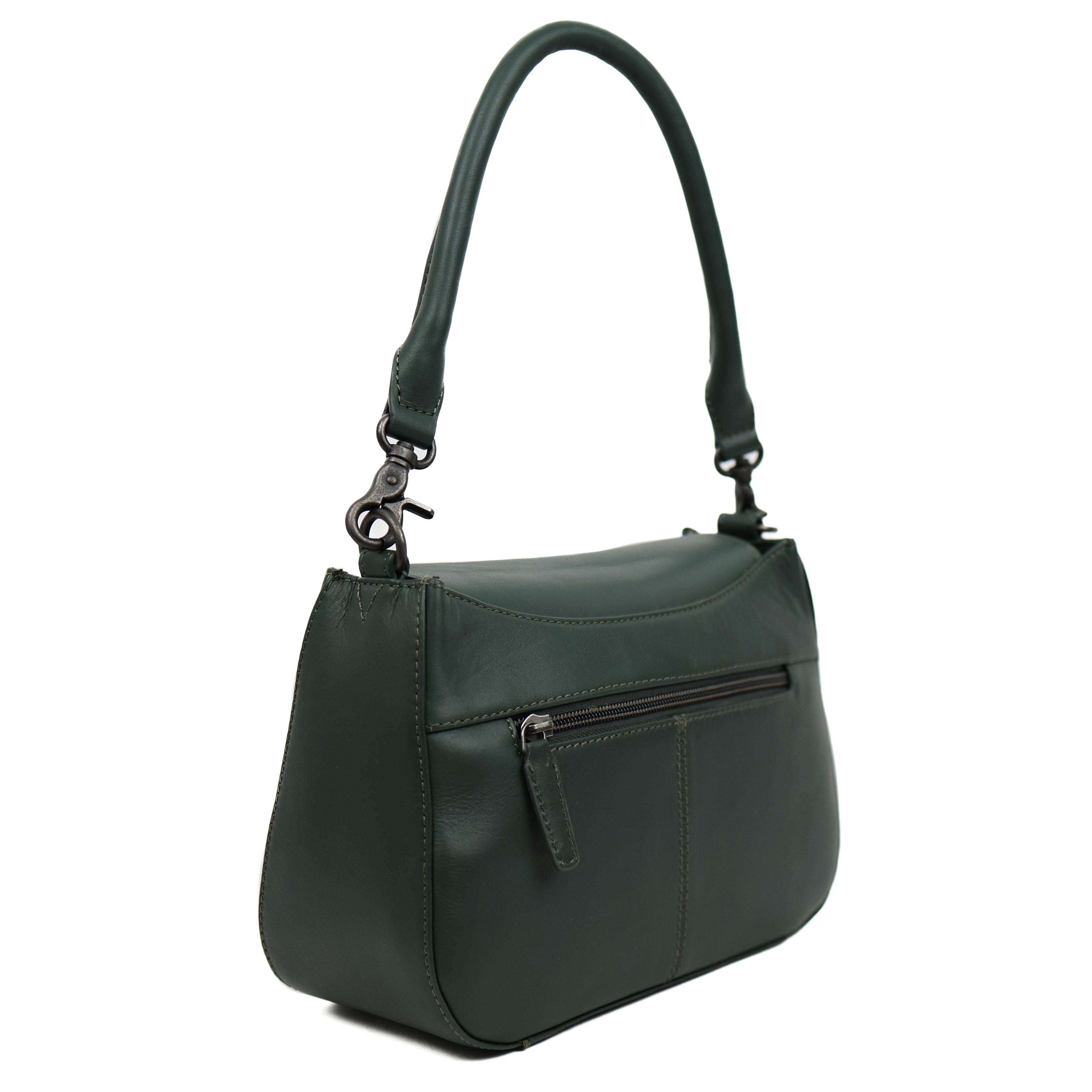 Hand-/schoudertasje met flap 'Fenna' Green Green
