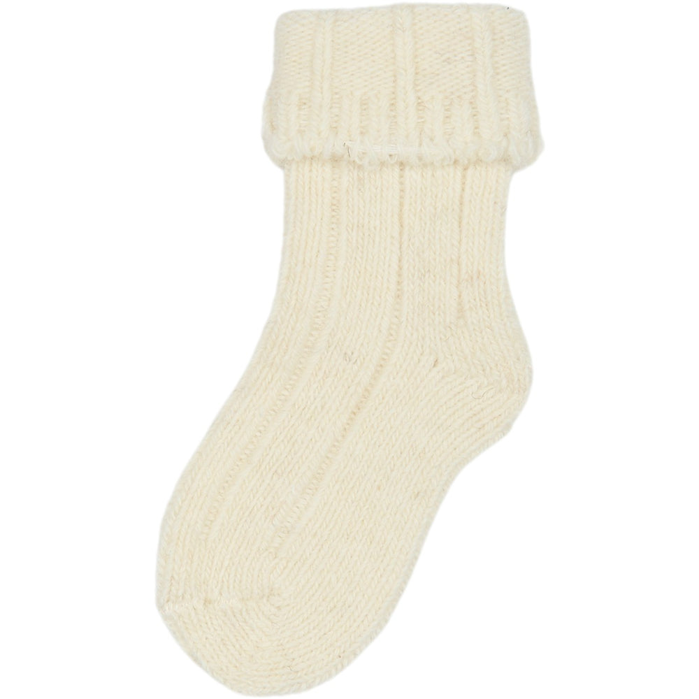 Køb minipop® Off White Minipop Uld Heavy Baby Strømpe