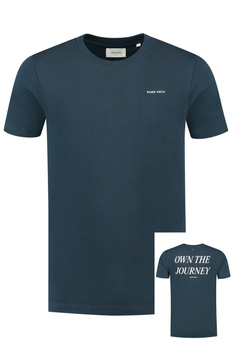 Pure Path blauwe heren t-shirt