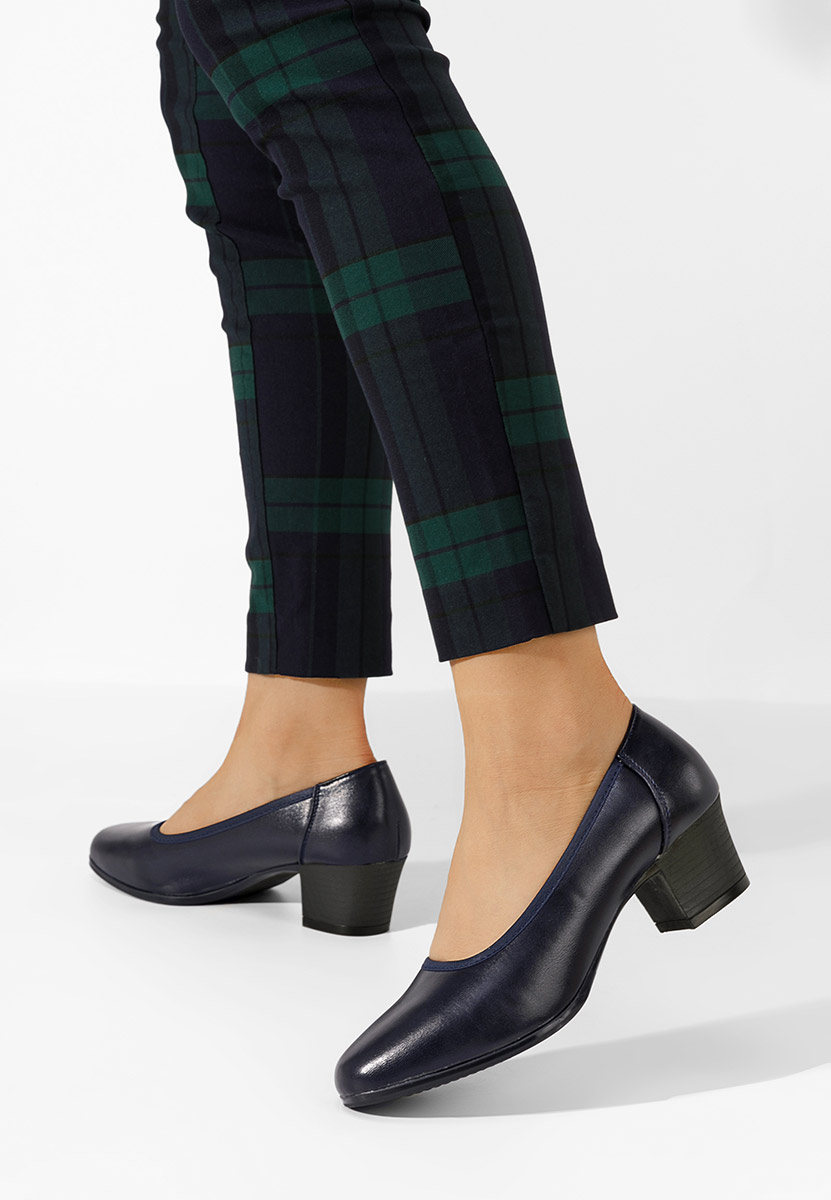 Chaussures à petit talon marine Nerita