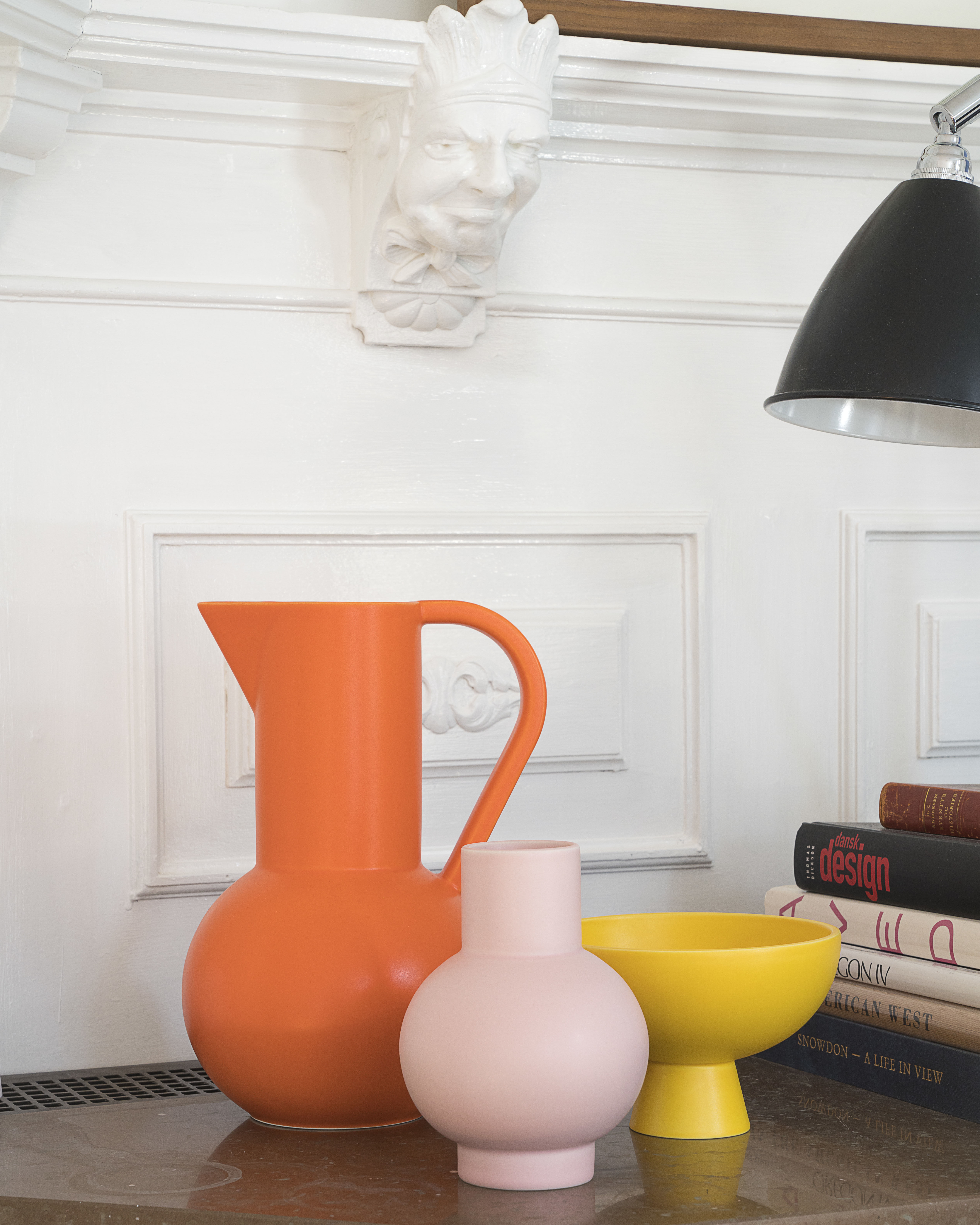 STRØM SMALL - Vase céramique | Bleu