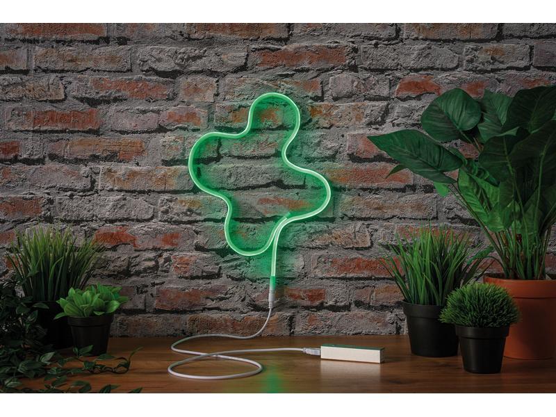 Paulmann LED-Stripe Neon Colorflex Grün, 1 m Biegbarer Lichtstreifen mit USB-Anschluss