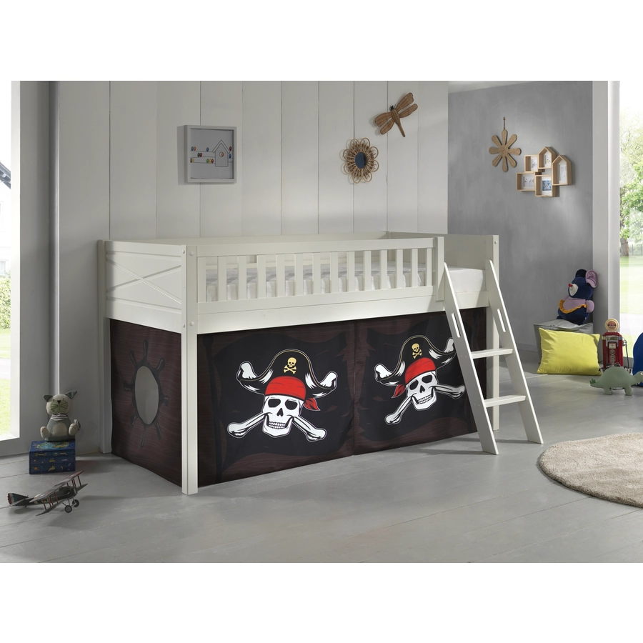 VIPACK Spielbett SCOTT Caribian Pirate weiß