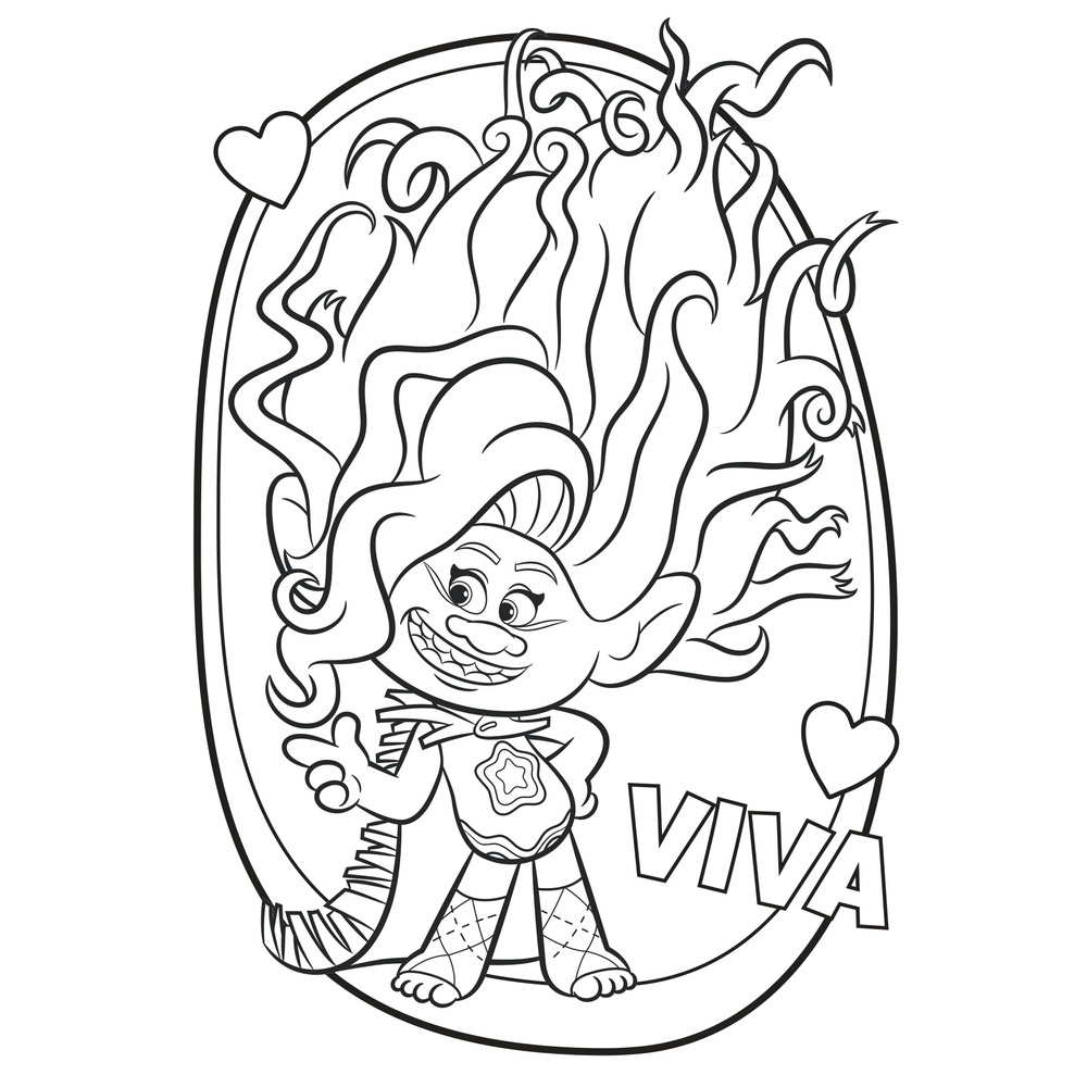Trolls Band Together Jumbo Malbuch
