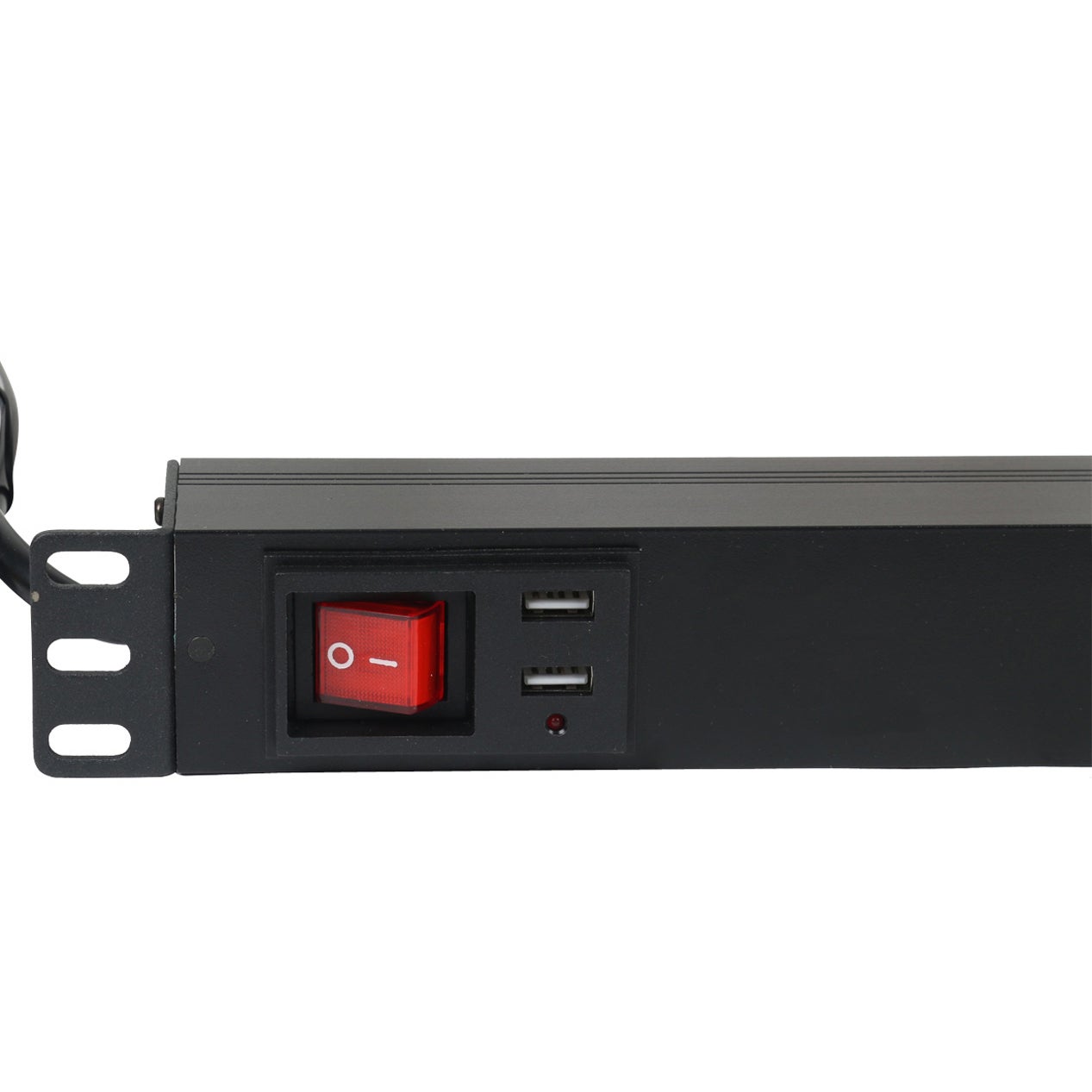 Innox RPD R8F-FS-USB 19 inch stroomverdeler met USB penaarde