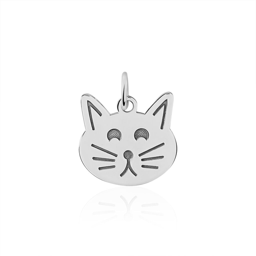 Pendentif Eustazio Argent Blanc