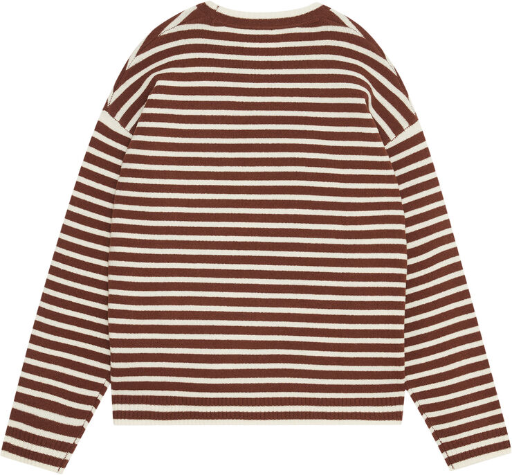 Wood Wood WWTya Striped Oversized Jumper Acorn