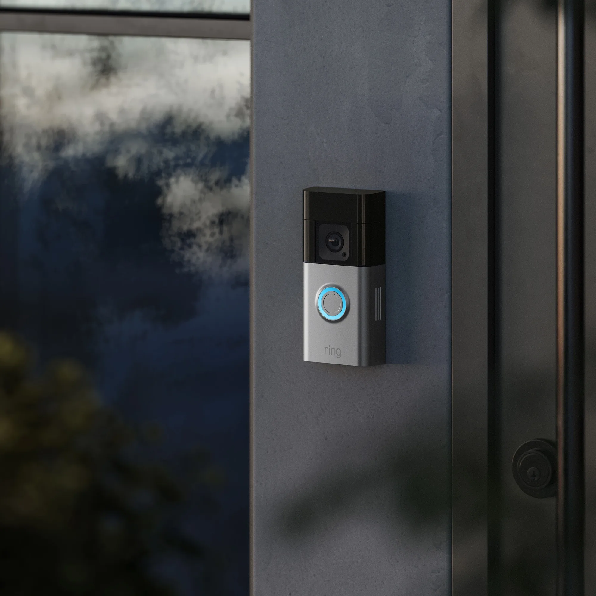 Ring Battery Video Doorbell Pro Nickel Satiné Sonnette connectée