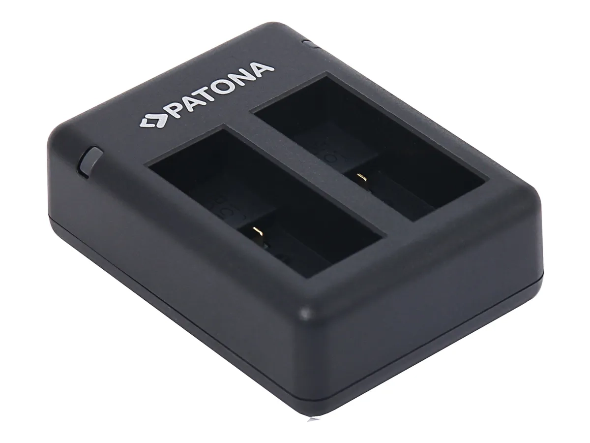 Dual USB Ladegerät Charger für Gopro Hero 12 / 11 / 10 / 9 Akkus (9885) - Schwarz