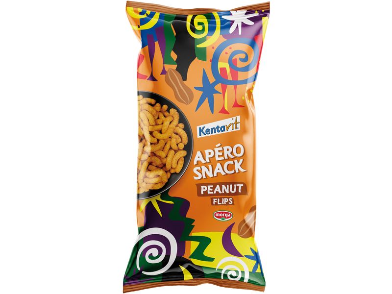 Morga Apéro-Snack Flips 800 g Apéro Snack auf Maisbasis mit Erdnüssen