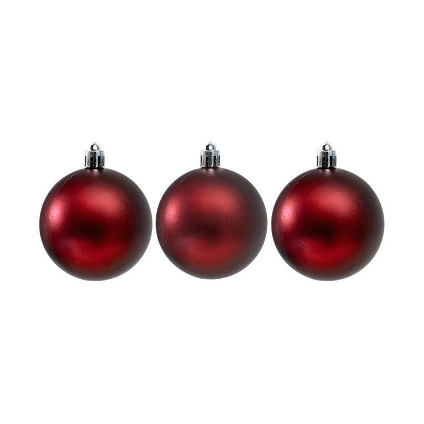 Juletrekuler 3-pk Ø10 cm