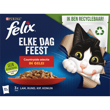 Felix Elke Dag Feest Countryside kattenvoer 12 x 85g