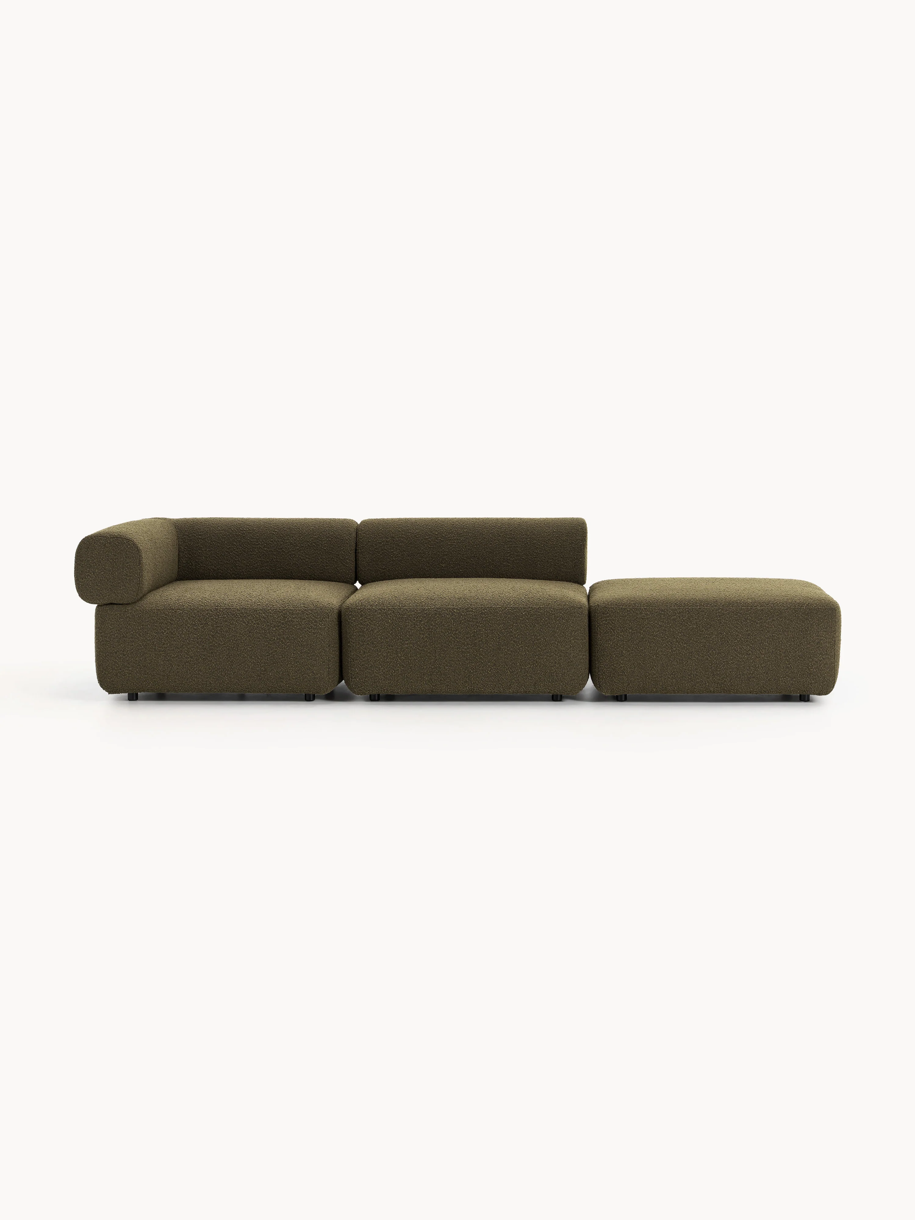 Modulaire bouclé poef Anton