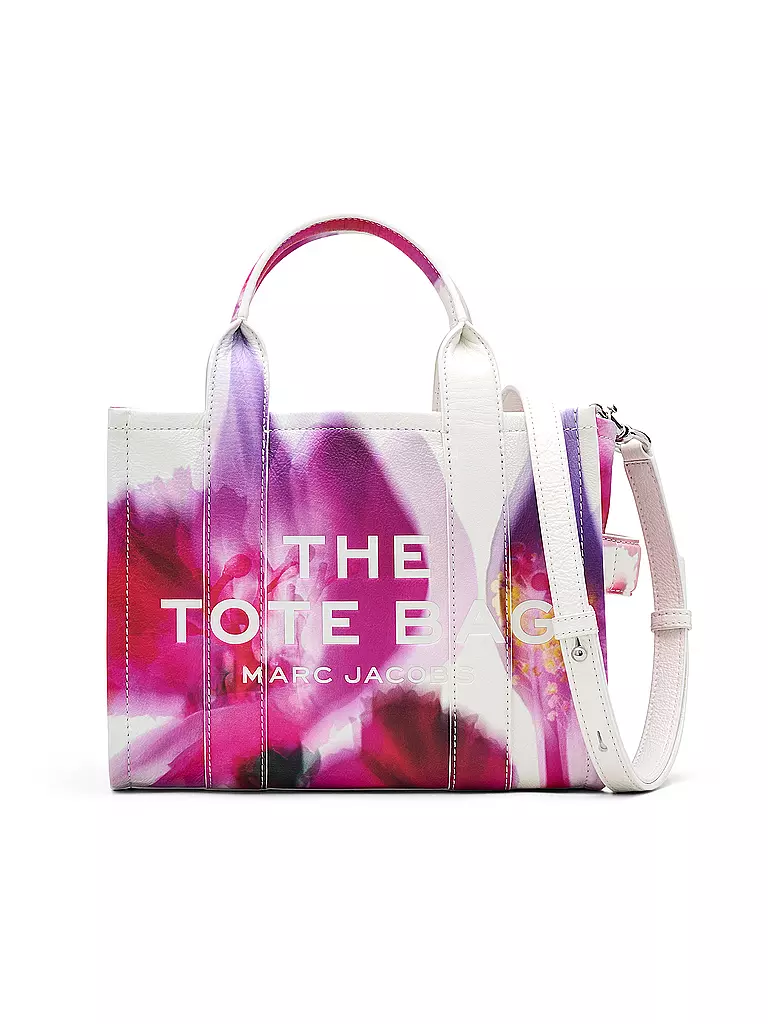 MARC JACOBS Ledertasche - Tote Bag THE SMALL TOTE weiss