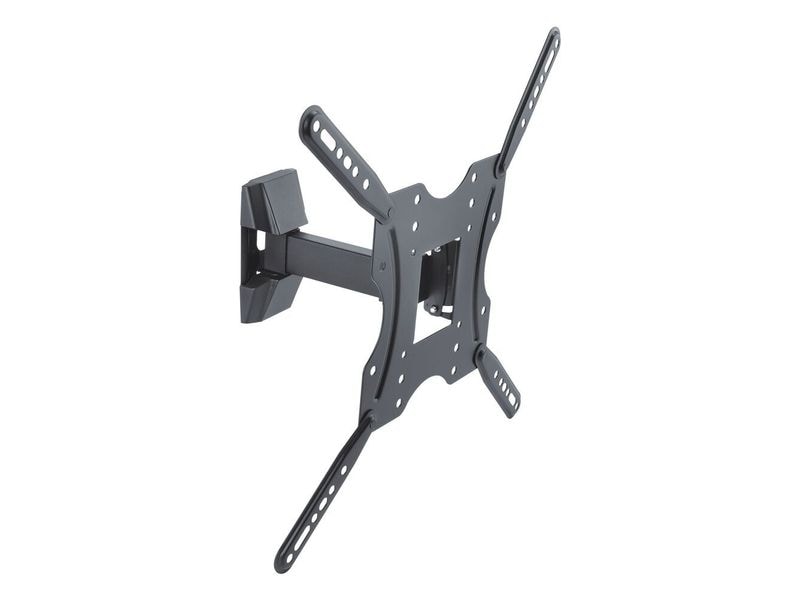 PureMounts Wandhalterung PM-FM10-400 Schwarz Neig- und schwenkbarer TV-Halter