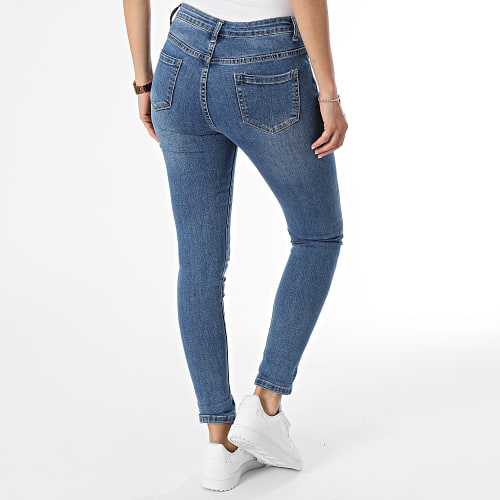 Jean Slim Femme Bleu Denim