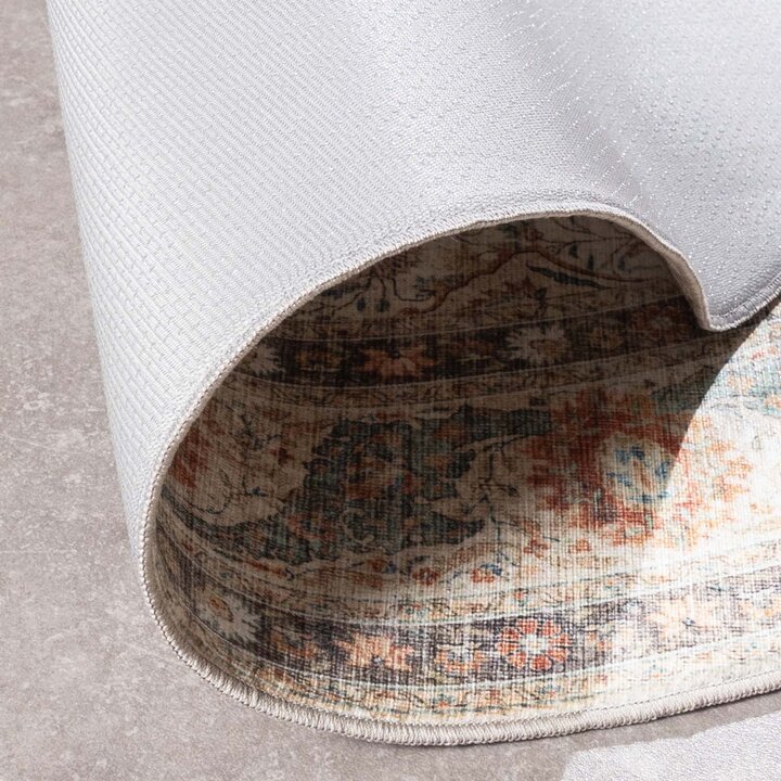 Rond binnen- en buitenkleed - Kairo Medaillon Creme/Meerkleurig